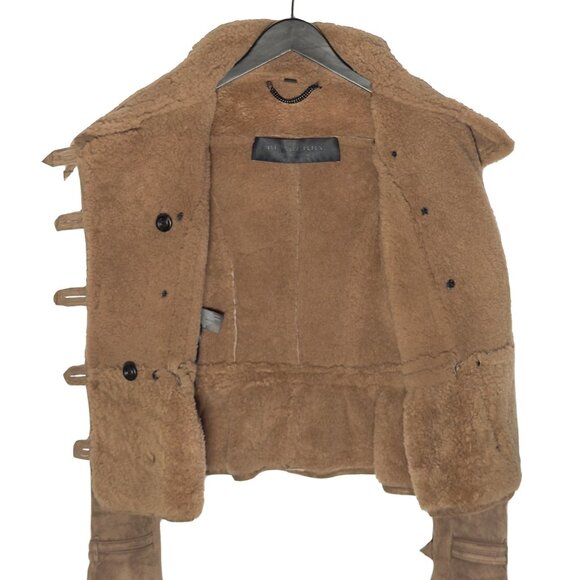 Burberry Prorsum FW12 Runway Beige Peplum Shearling Jacket - Picture 7 of 11